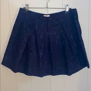 EUC Navy cheetah Gap mini skirt